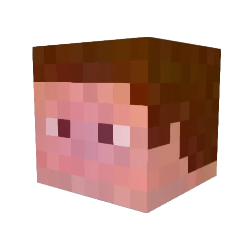 carterg96 Minecraft avatar head, 3D render