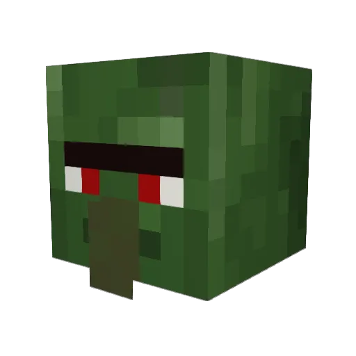 carterjhauge Minecraft avatar head, 3D render
