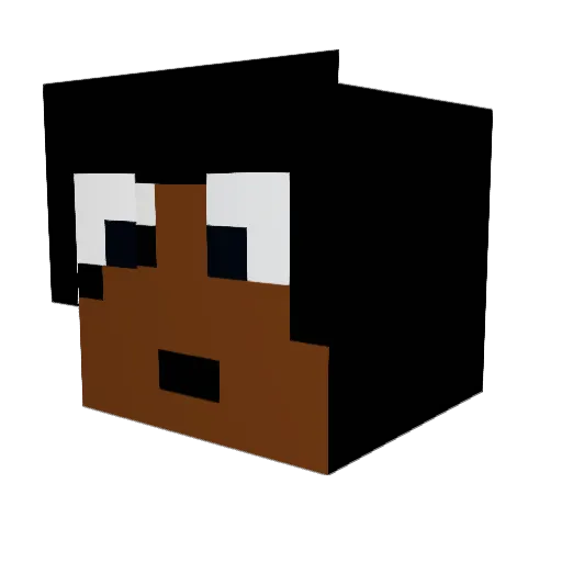 carterysulhyper Minecraft avatar head, 3D render