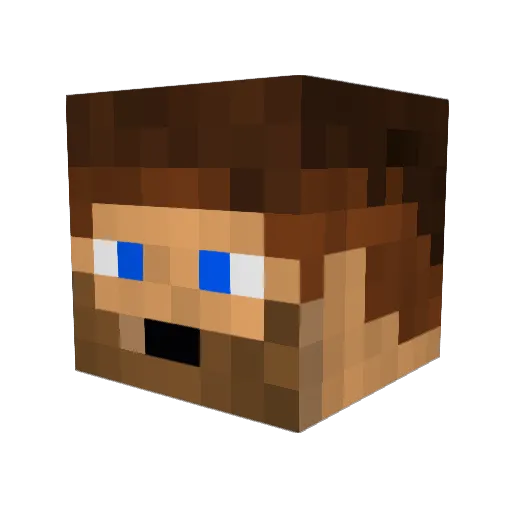 cartiez Minecraft avatar head, 3D render