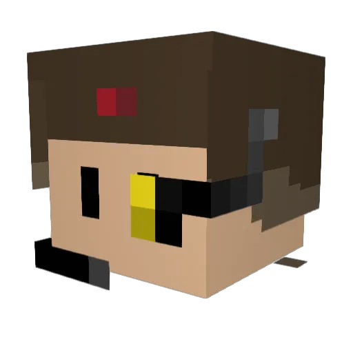 cartkross Minecraft avatar head, 3D render