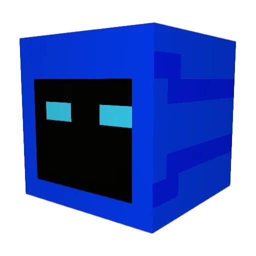cartooncommando Minecraft avatar head, 3D render
