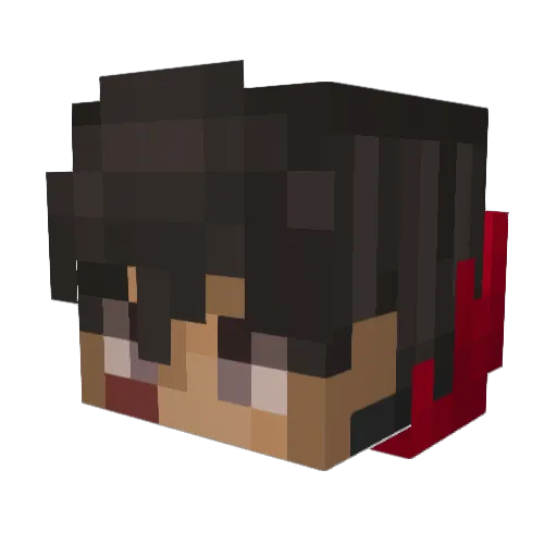 cartqrr Minecraft avatar head, 3D render