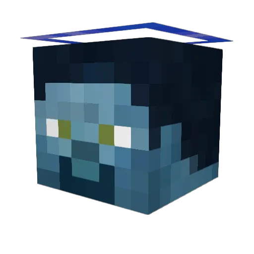 cartuxin Minecraft avatar head, 3D render