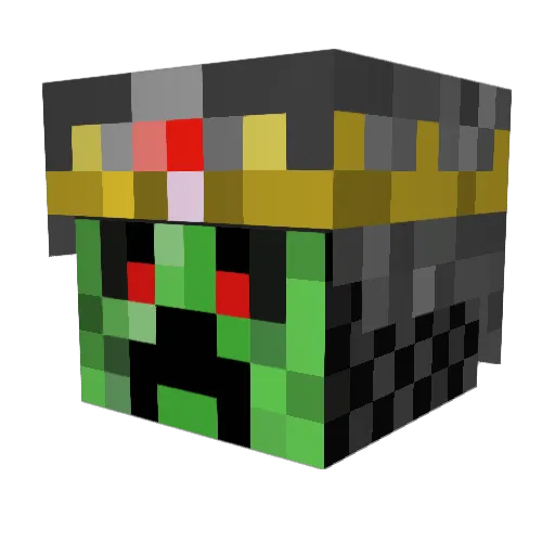 carystone Minecraft avatar head, 3D render