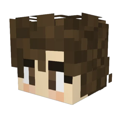 carzuk Minecraft avatar head, 3D render