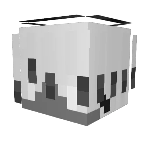 casahello Minecraft avatar head, 3D render