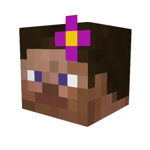 casatriste Minecraft avatar head, 3D render