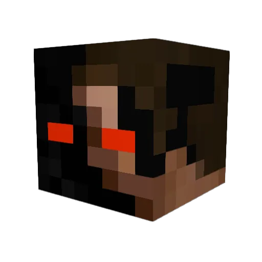 casca1 Minecraft avatar head, 3D render