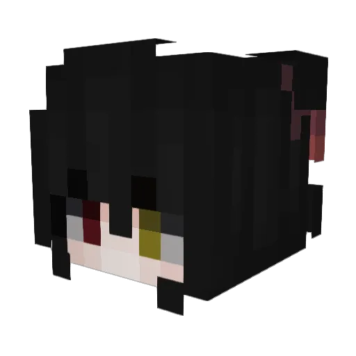 cascadex Minecraft avatar head, 3D render