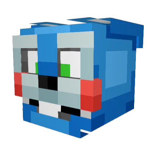 casdia Minecraft avatar head, 3D render