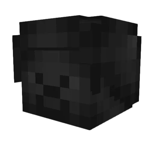 case_oh Minecraft avatar head, 3D render