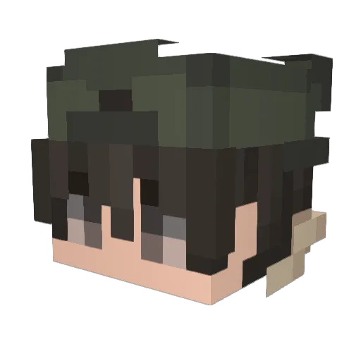 caseface1999 Minecraft avatar head, 3D render