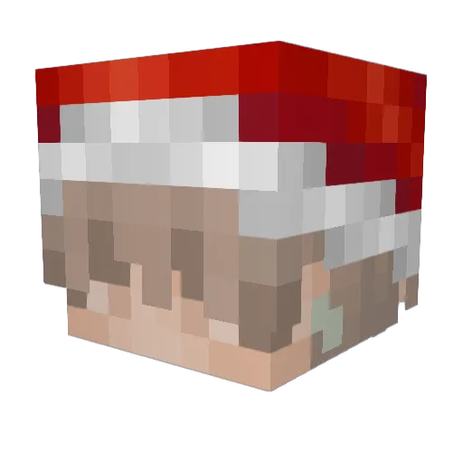 casenn Minecraft avatar head, 3D render
