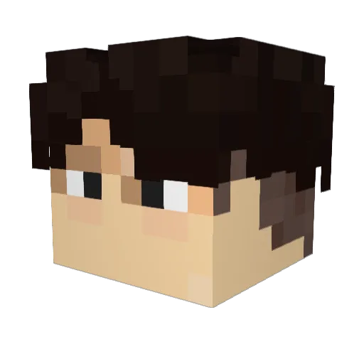 caserkill Minecraft avatar head, 3D render