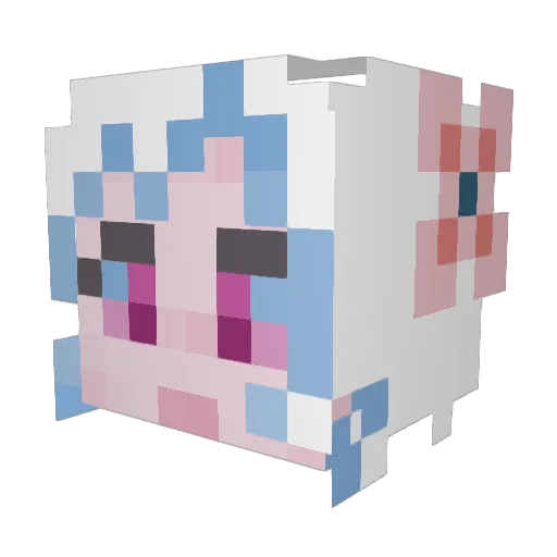 caseroo12 Minecraft avatar head, 3D render