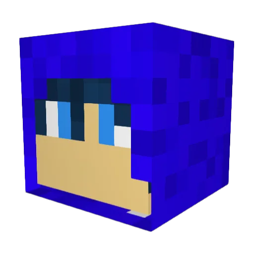 casethepepsigod Minecraft avatar head, 3D render