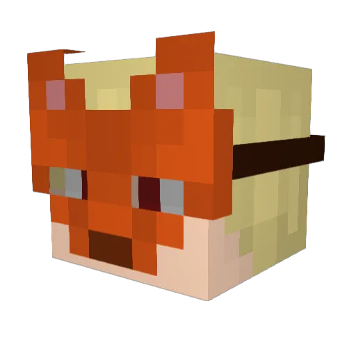 casey1day Minecraft avatar head, 3D render