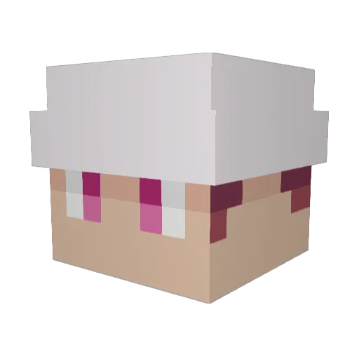 caseyAFK Minecraft avatar head, 3D render