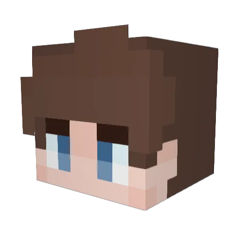 caseybot Minecraft avatar head, 3D render