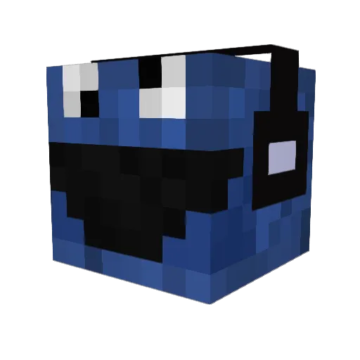 caseyxo Minecraft avatar head, 3D render