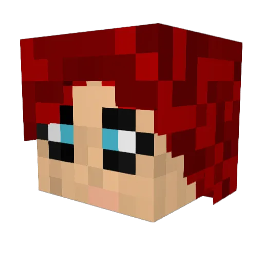 cash_mee_ousside Minecraft avatar head, 3D render