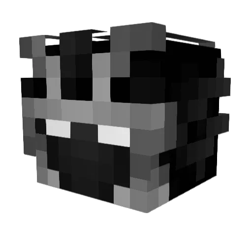 cashapped Minecraft avatar head, 3D render