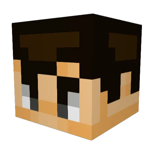 cashdrew Minecraft avatar head, 3D render