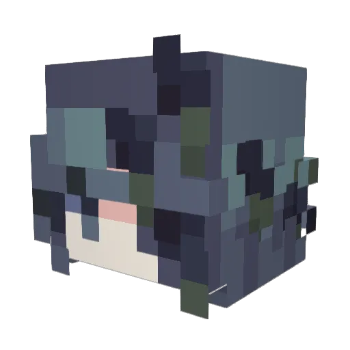 cashk Minecraft avatar head, 3D render