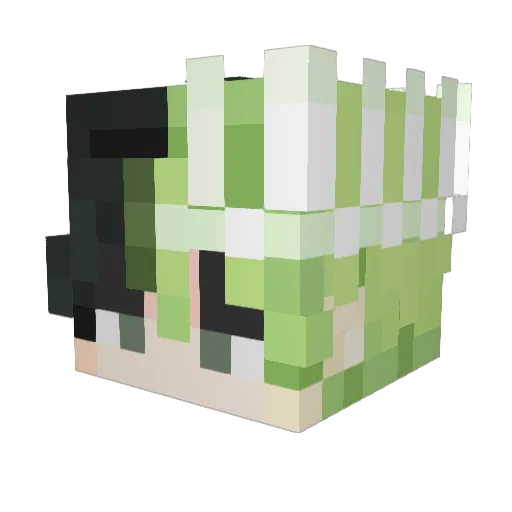 cashvba Minecraft avatar head, 3D render