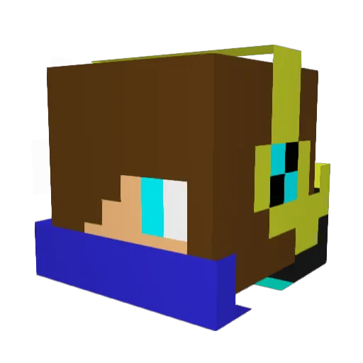 casino8 Minecraft avatar head, 3D render