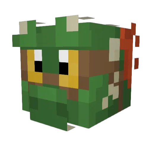 casiporvida Minecraft avatar head, 3D render