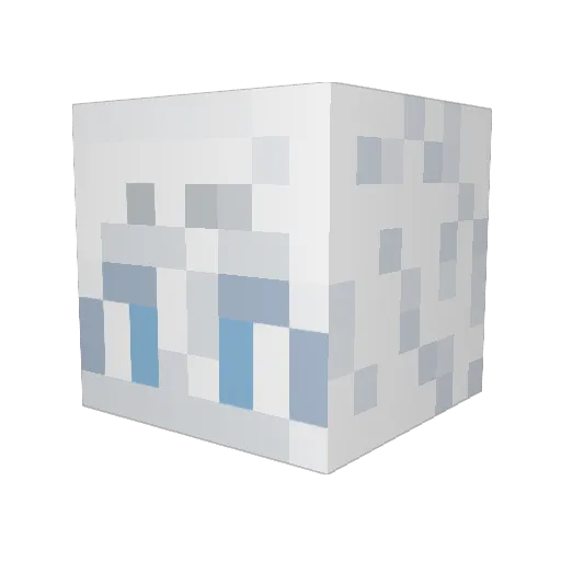 casiria Minecraft avatar head, 3D render