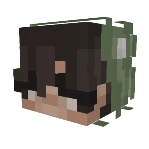 casmeray Minecraft avatar head, 3D render