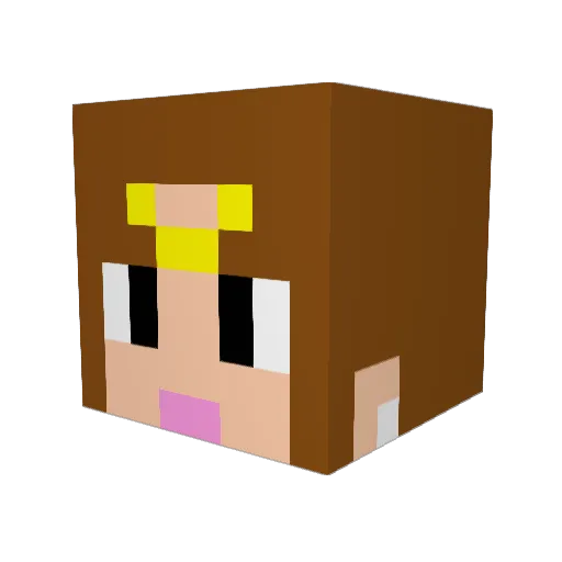 caspenter Minecraft avatar head, 3D render