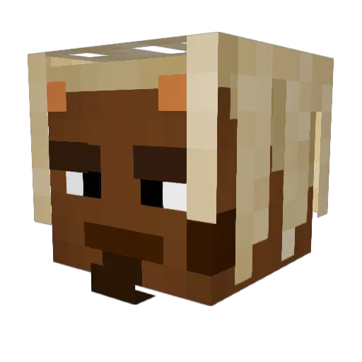 casper1234 Minecraft avatar head, 3D render