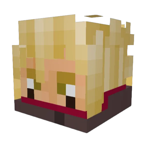 casperjordy Minecraft avatar head, 3D render