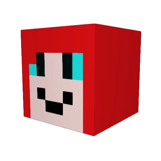 casperonfire Minecraft avatar head, 3D render