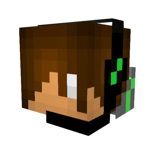 casperpieper Minecraft avatar head, 3D render