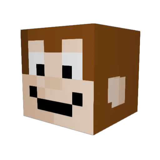 caspperrr Minecraft avatar head, 3D render