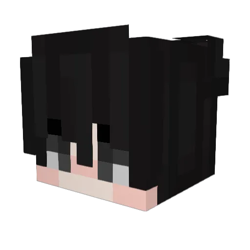 casppp Minecraft avatar head, 3D render