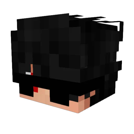 casqet Minecraft avatar head, 3D render