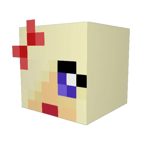 cass1311 Minecraft avatar head, 3D render