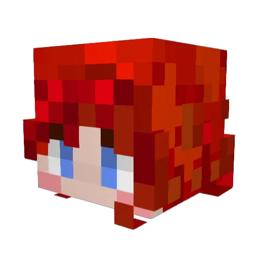 cassadanya Minecraft avatar head, 3D render