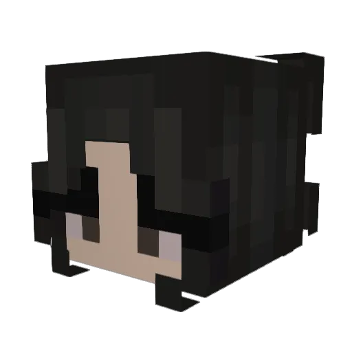 cassandrra Minecraft avatar head, 3D render