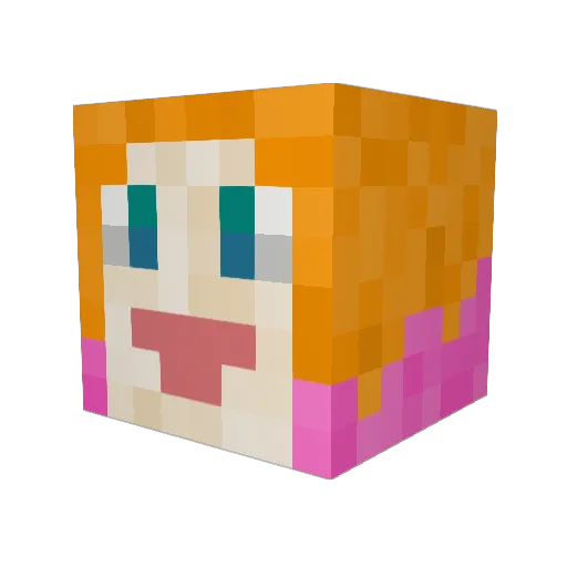 cassasass Minecraft avatar head, 3D render