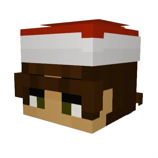 casshh Minecraft avatar head, 3D render