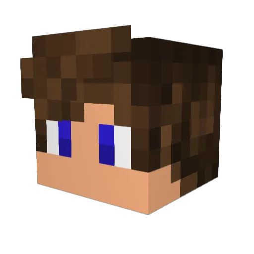 cassidyyyyyyyyy Minecraft avatar head, 3D render