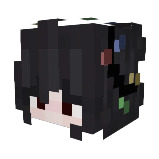 cassinabox Minecraft avatar head, 3D render