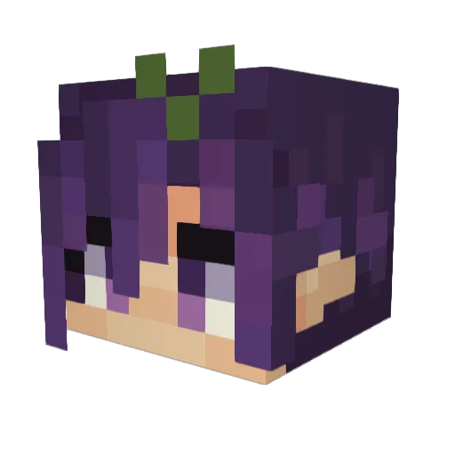 cassprout Minecraft avatar head, 3D render